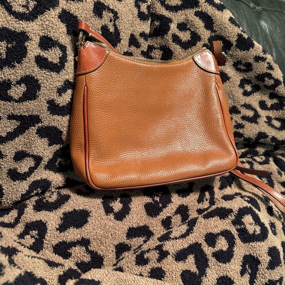 Dooney & Bourke Brown Leather Crossbody Bag - Picture 4 of 5